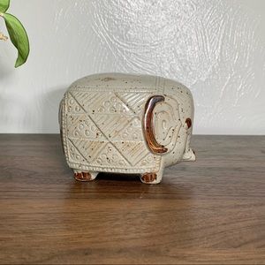 Small pottery elephant bank